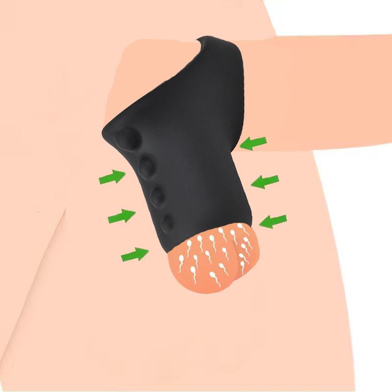 Set di anelli per pene in silicone morbido, per pene maschile, per allungare lo scroto, con blocco per l'eiaculazione ritardata, giocattolo sessuale per uomini grandi_voghion.com