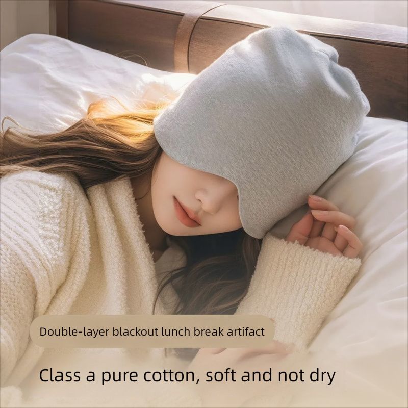 Weikang Mascherina per occhi foderata in pile per dormire autunno inverno maternità stanza climatizzata antivento berretto post-parto testa all'aperto_voghion.com