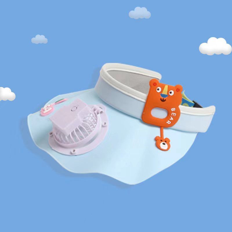 USB Rechargeable Cooling Hat - Wide Brim Sun Cap With Built-in Fan (UPF50+ UV Protection Open-Top Design Lightweight For Summer Outdoor Activities)_voghion.com