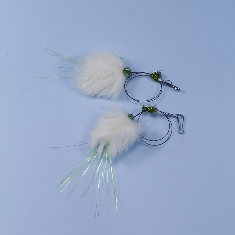 Real Rabbit Fur Small Flying Insect Cat Teaser Wand Replacement Head New Design Launched_voghion.com