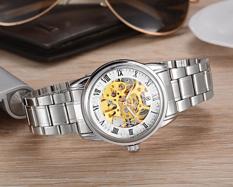 New Fashion Trend Men's Double sided Hollow Fully Automatic Mechanical Watch_voghion.com