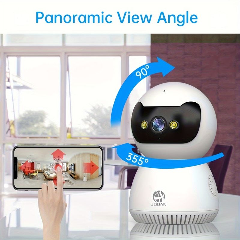 1080P High Definition Camera With PTZ Indoor IP Camera With 355 ° Rotation, Supports Dual Band 2.4G And 5G WiFi,_voghion.com