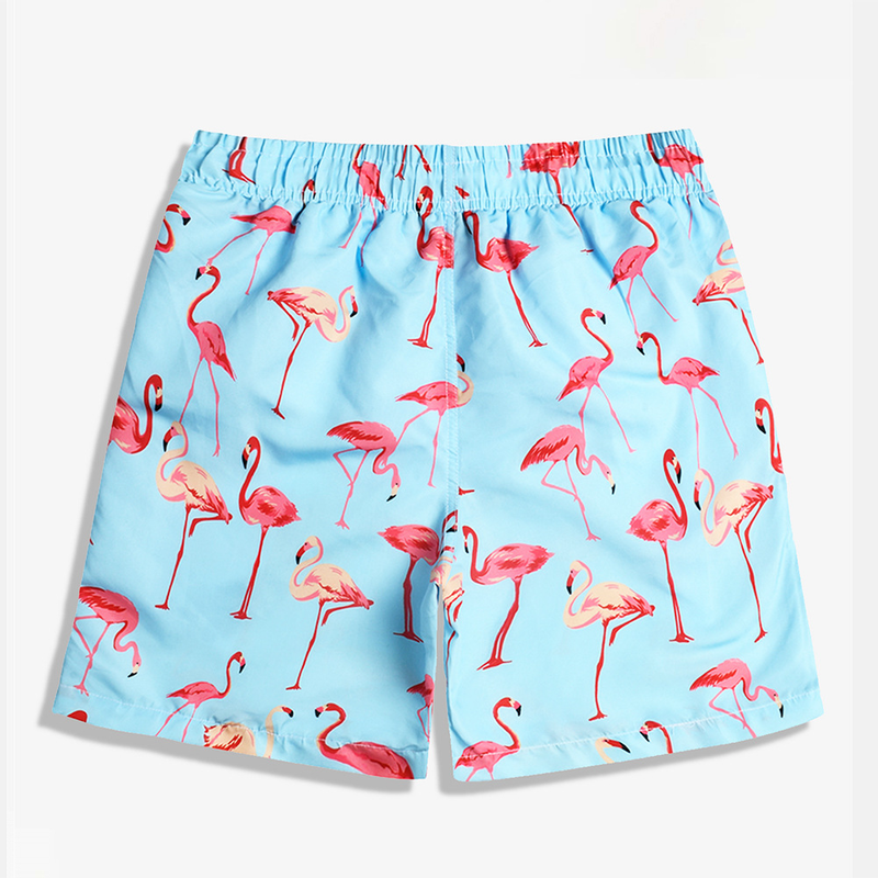 Men's Swimming Trunks Anti-Embarrassing Boxer Plus Size Five-Point Pants Beach Pants Men's Printed Shorts_voghion.com
