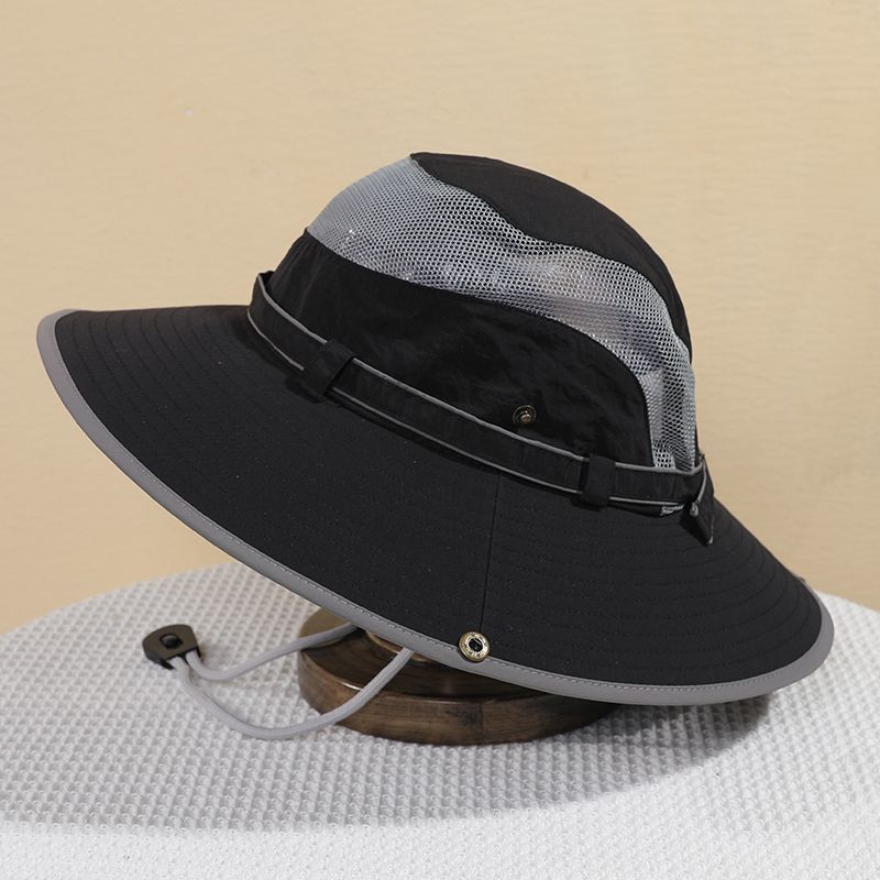 【 Oversized 】 Sunscreen Men's Women's Outdoor Hiking And Fishing Fisherman's Breathable Large Brim Summer Sun Hat_voghion.com