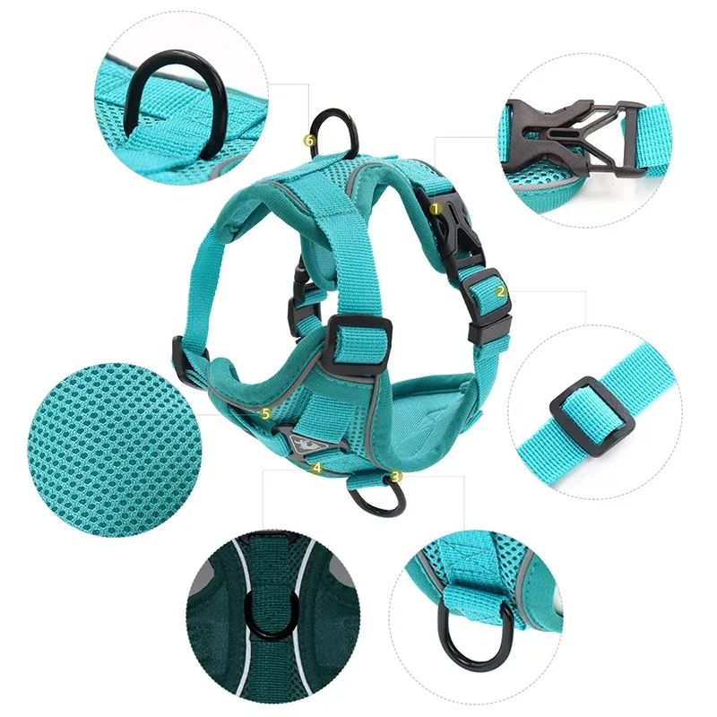 Reflective Walking Leash Pet Training, Adjustable Puppies, Vest For Small Dogs, Chihuahuas, Yorkies, Chest Strap By PawParty Store_voghion.com