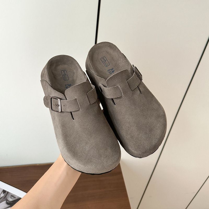Unlabeled~~ Wanke Live Group Purchase Lazy One-Step Thick-Soled Birken Shoes For Women Height Increasing Comfortable_voghion.com