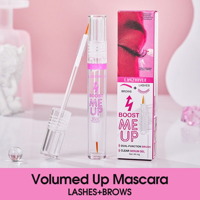 Mascara Cosmetics LANZHIYUE Eyelash Liquid Eyebrow Liquid Two In One Thick Curling Big Eyes Makeup Dual Purpose_voghion.com