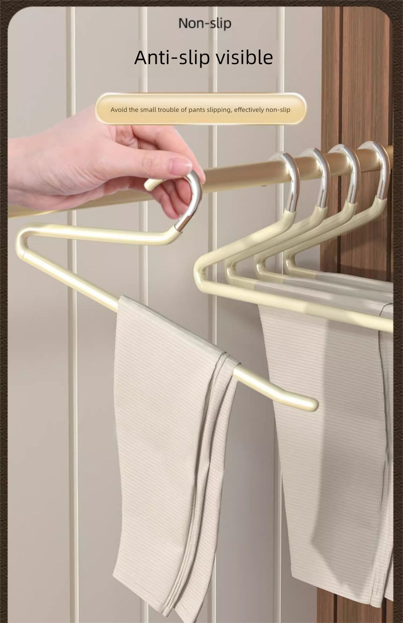Appendiabiti a forma di oca per uso domestico, clip speciale per pentole antitraccia, contenitore integrato per armadio a Z a 2 forme Ani-Slip_voghion.com