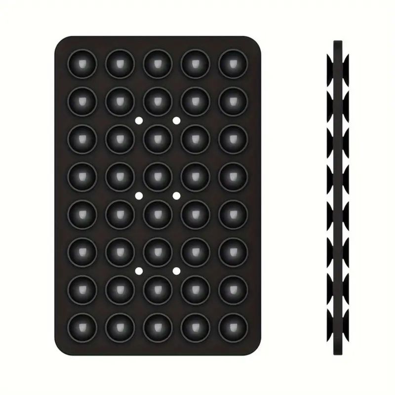 Square Double-sided Silicone Phone Suction Sucker Pad Bracket, Non-slip Suction Force, Silicone Mobile Phone Back Sticker Suction_voghion.com
