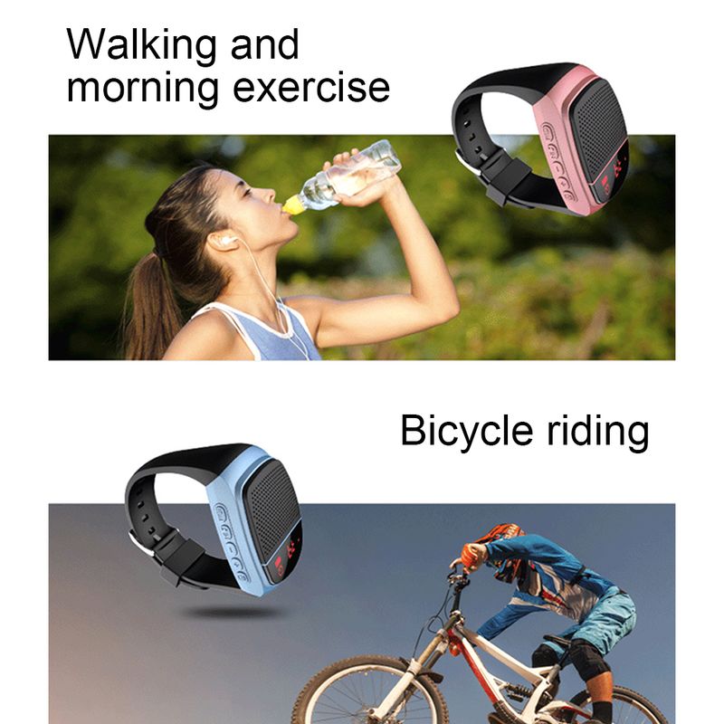 ZIHOTLE B90 Wrist Watch Bluetooth USB Charging Wearable Portable Outdoor Sports Cycg Running Speaker_voghion.com