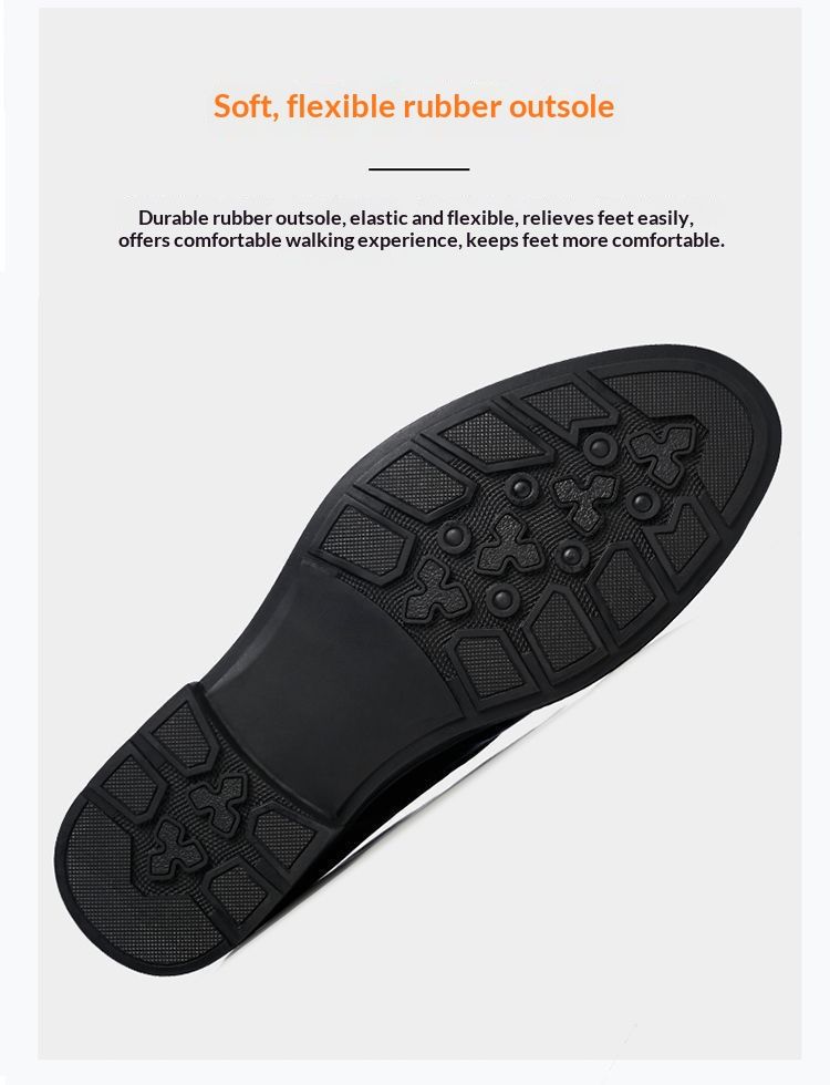 Voyage Woodpecker Business Casual Formal Leather Men's Korean Style Trendy British Pointed High-End Soft Sole Derby Shoes_voghion.com