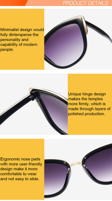 2021 Brand Vintage Cat Eye Sunglasses Woman Retro Driving Round Metal Frame Sun Glasses For Female Mirror UV400_voghion.com