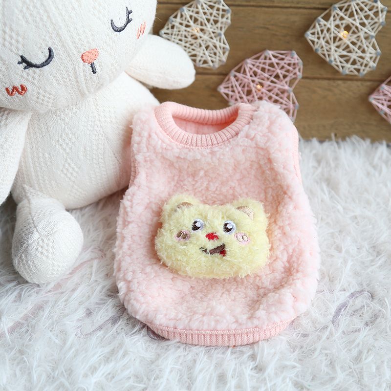 Petstyle Little Snow Leopard Bear Hund Niedliche Fleece-Kleidung für Welpen und Kätzchen, Neugeborene Katze_voghion.com