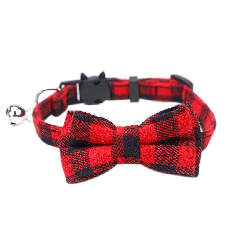 New Pet Lucky Cat Bell Cute Teddy Dog Collar Small And Medium Puppy Leash_voghion.com
