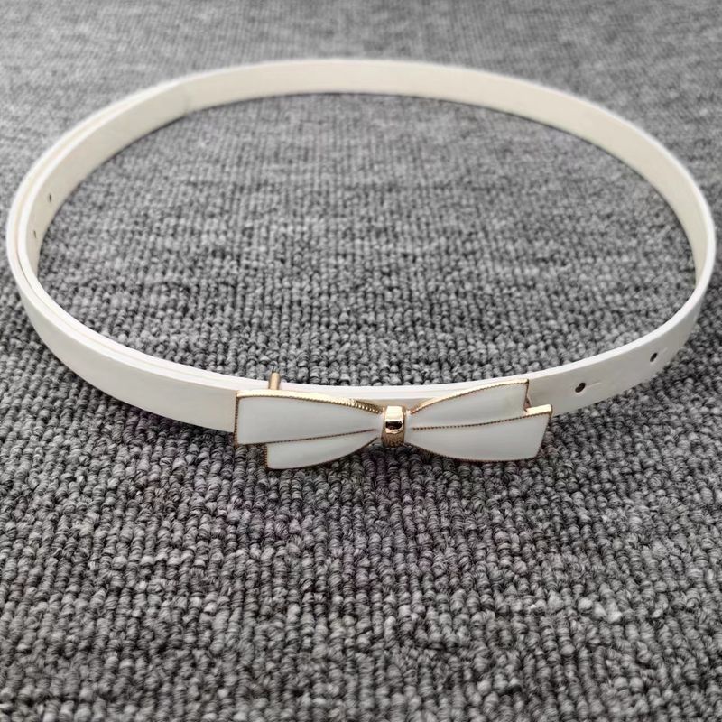 Nuova fibbia a nodo a farfalla, cintura sottile e dolce, piccola cintura in pelle laccata, edizione coreana, moda, abito lungo, decorazione_voghion.com
