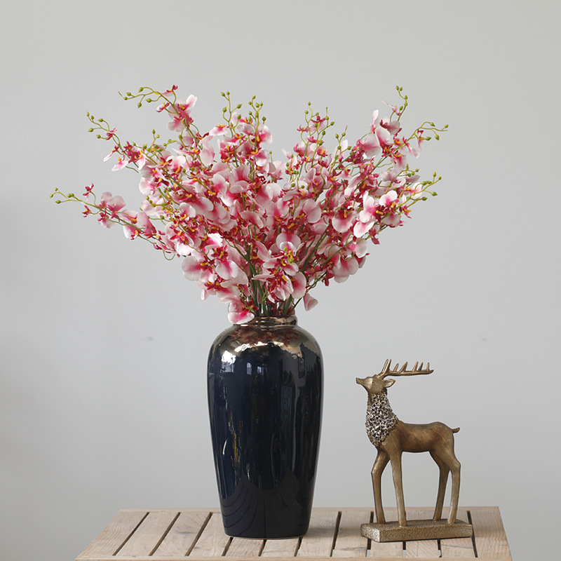 Phalaenopsis soggiorno da terra arte floreale oncidium composizione floreale decorazione domestica_voghion.com