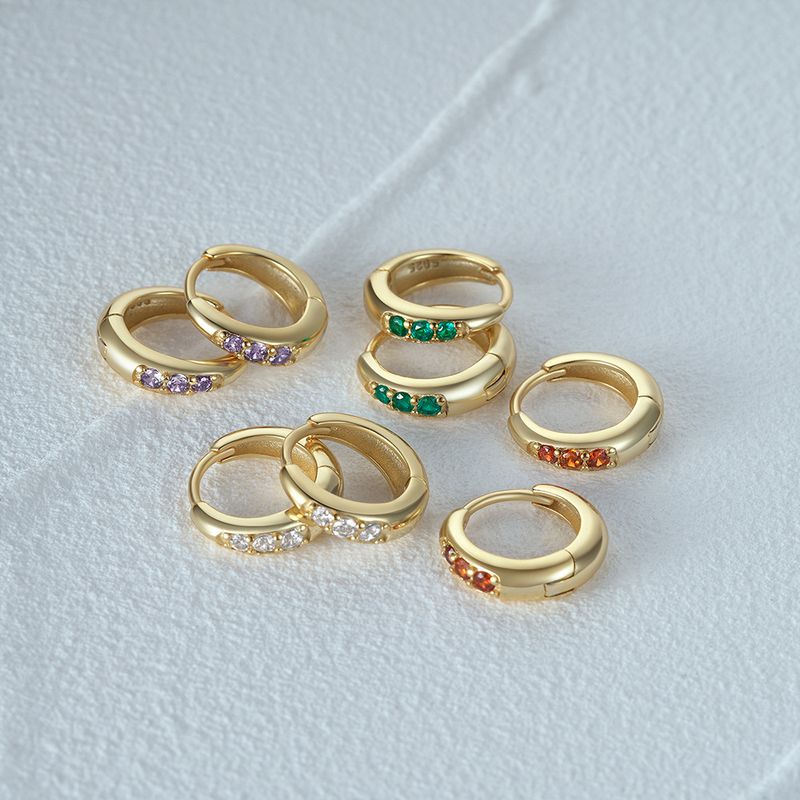 Orecchini in argento sterling S925 con diamanti stile Ins, di lusso, di colore chiaro, di alta qualità, con diamanti._voghion.com