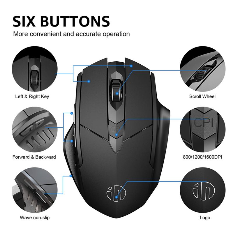Bluetooth Wiederaufladbare Kabellose Oder 2,4 G PM6 Kabellose Maus Büro Stummschaltung Unterstützung PC Laptop Tablet Gamer Maus Für Computer_voghion.com