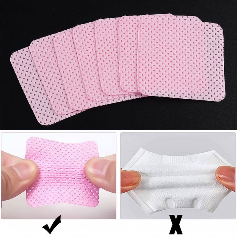 Kits et ensembles de cotons dissolvants pour vernis à ongles, outils spéciaux pour nail art, nettoyage et récurage jetables des ongles, cotons dissolvants durs_voghion.com