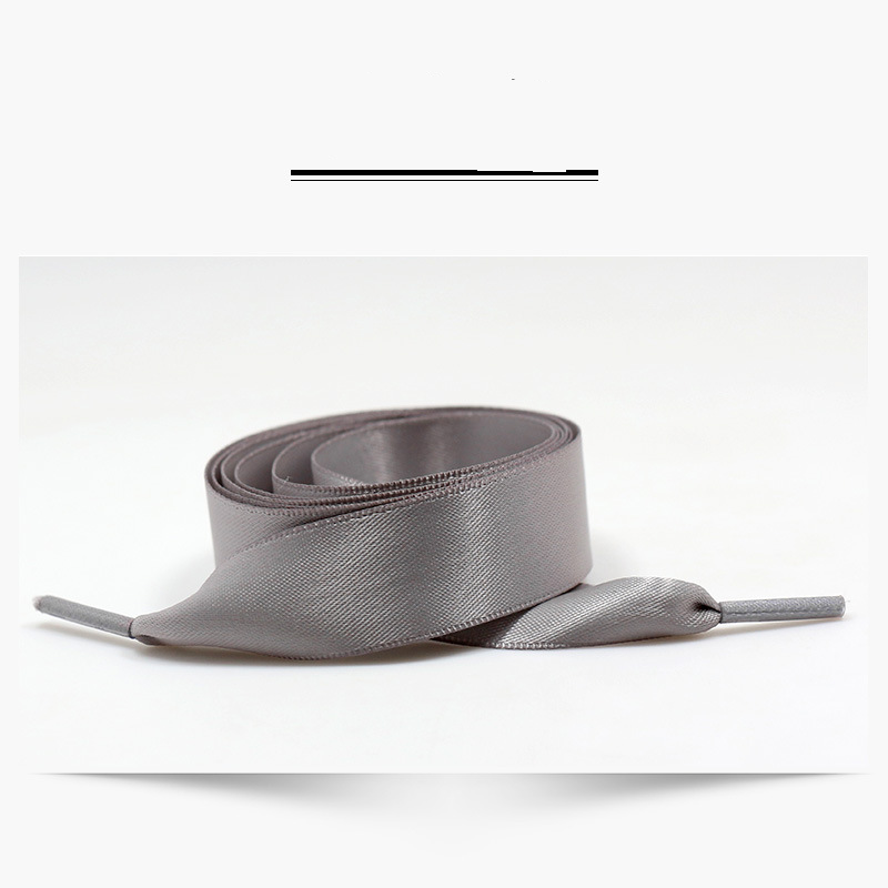 Accessori per scarpe lacci per scarpe in seta 2 cm pizzo nastro di raso colore bianco e nero colore caramella nastro piatto corda per lacci per scarpe un paio_voghion.com
