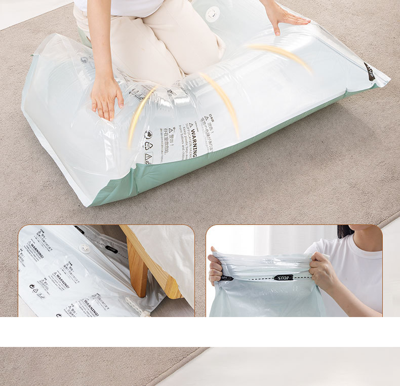 Sacchetto di compressione sottovuoto, estrazione dell'aria libera, sacco per riporre trapunte e vestiti, borsa da viaggio arrotolabile a mano, borsa per traslochi_voghion.com