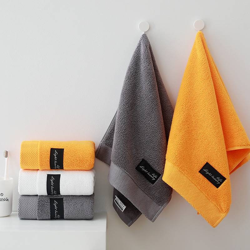 Premium 32-Ply Cotton Face Towel – Ultra-Soft & Absorbent, Hotel-Grade Quality With Elegant Striped Design_voghion.com