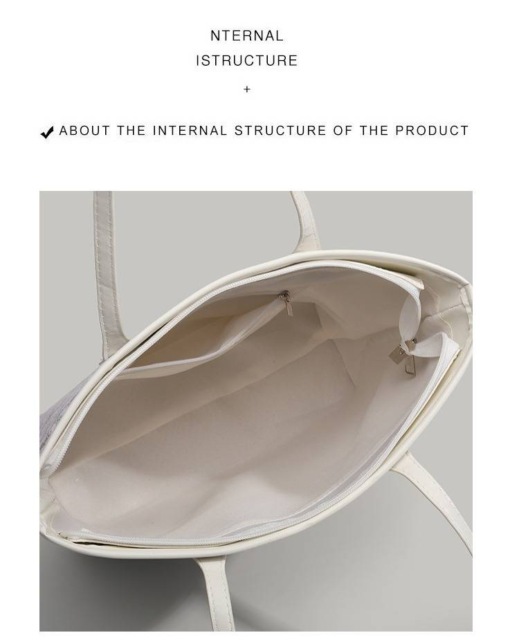 Stylish Ethnic Pattern Tote Bag For Women - Large Boho Shoulder Bag With Zipper Closure, Trendy Crossbody Handbag For Daily Use_voghion.com