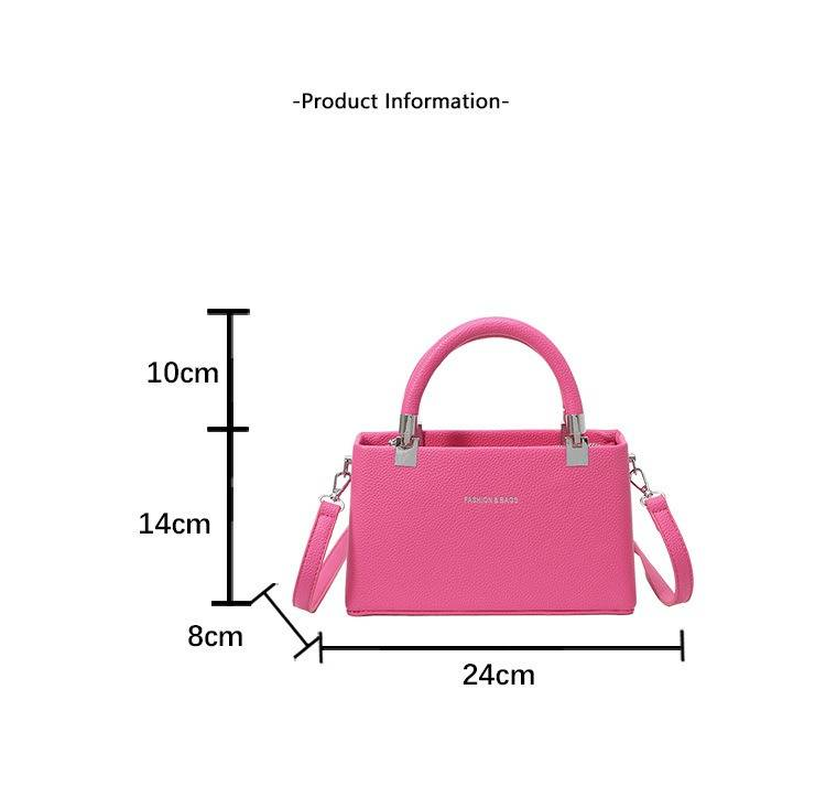 Elegante borsa a tracolla piccola in pelle PU da donna con tracolla staccabile - Borsa quadrata alla moda per l'uso quotidiano. Borsa a tracolla piccola quadrata con tracolla singola._voghion.com
