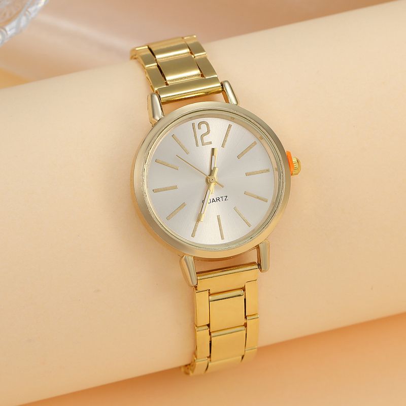 Elegant Small Dial Women's Quartz Watch - Stylish Casual Wristwatch For Teens & Adults, Fashionable Alloy Band, Gold/Silver/Rose Gold Options_voghion.com