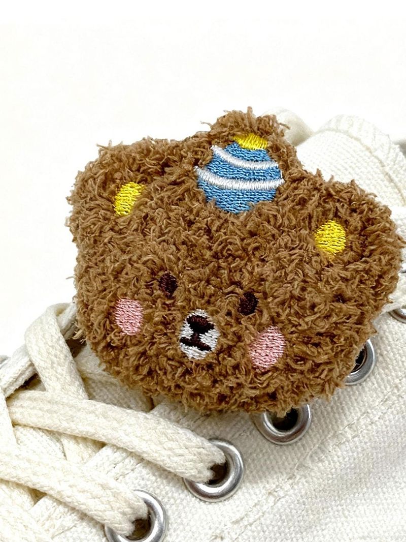 Two Cute Cartoon Bear Brooches For Shoes, With Detachable Shoe Decorations. Suitable For Sneakers, Flats, Casual Shoes, And Bag Charms._voghion.com