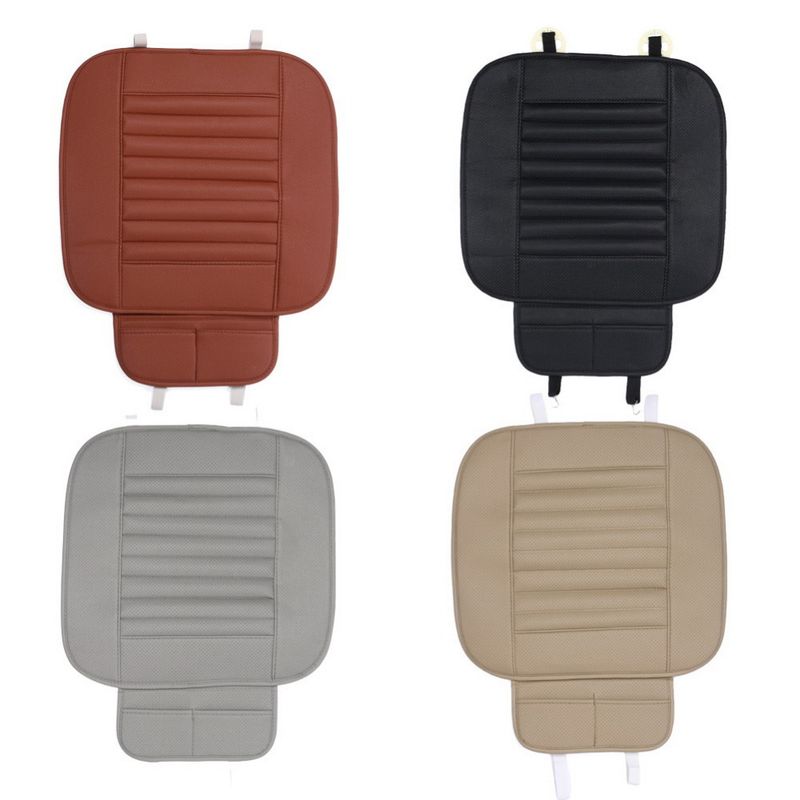 PU Leather Front Four Seasons Anti Slip Mat Single Seat Cushion Cover Universal Auto Chair Pad Car Styling_voghion.com