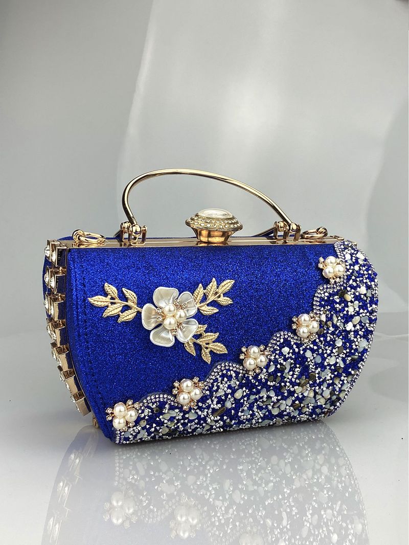 Nuova borsa da principessa 2023 con hardware, strass, decorazioni floreali, banchetti serali e occasioni formali, elegante_voghion.com