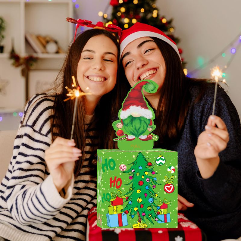 Christmas Theme Elderly Green Cash Money Surprise Party Decoration Atmosphere Arrangement Gift Box_voghion.com