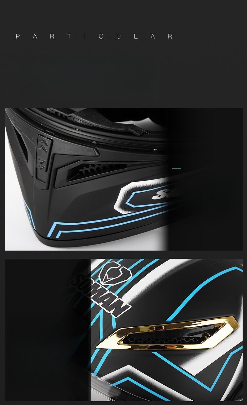 Nuovo casco da motociclista SOMAN, casco integrale da ciclista, casco con doppia lente, casco peeling SM955S aggiornato con pellicola a colori_voghion.com