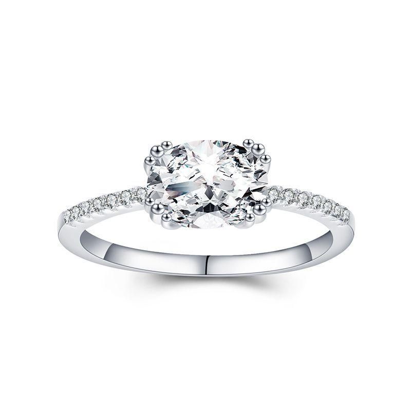 Tancise Anello in argento con zirconi classici Gioielli da donna Promessa di nozze Regalo per feste_voghion.com