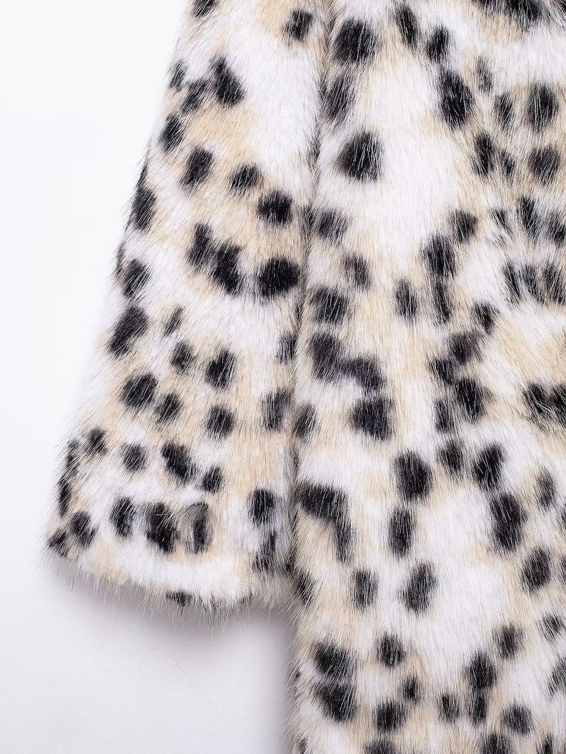 Damen Kunstpelzmantel mit Leopardenmuster, verdickte warme Langarm-Übergrößejacke für den Winter, Streetwear-Mode_voghion.com