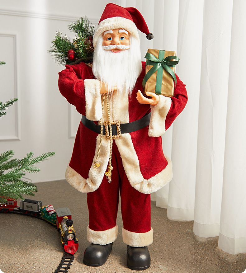 Christmas Santa Claus Doll Ornaments For Scene Decoration And Hotel Window Display And Table Decoration_voghion.com