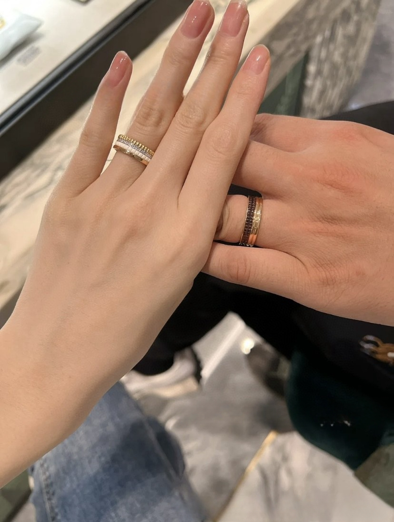 Designers sorte og hvide keramiske ring til mænd og kvinder, fuld af held, stjerner, tandhjul, diamanter, keramisk rotation, V guldring, ins parring_voghion.com