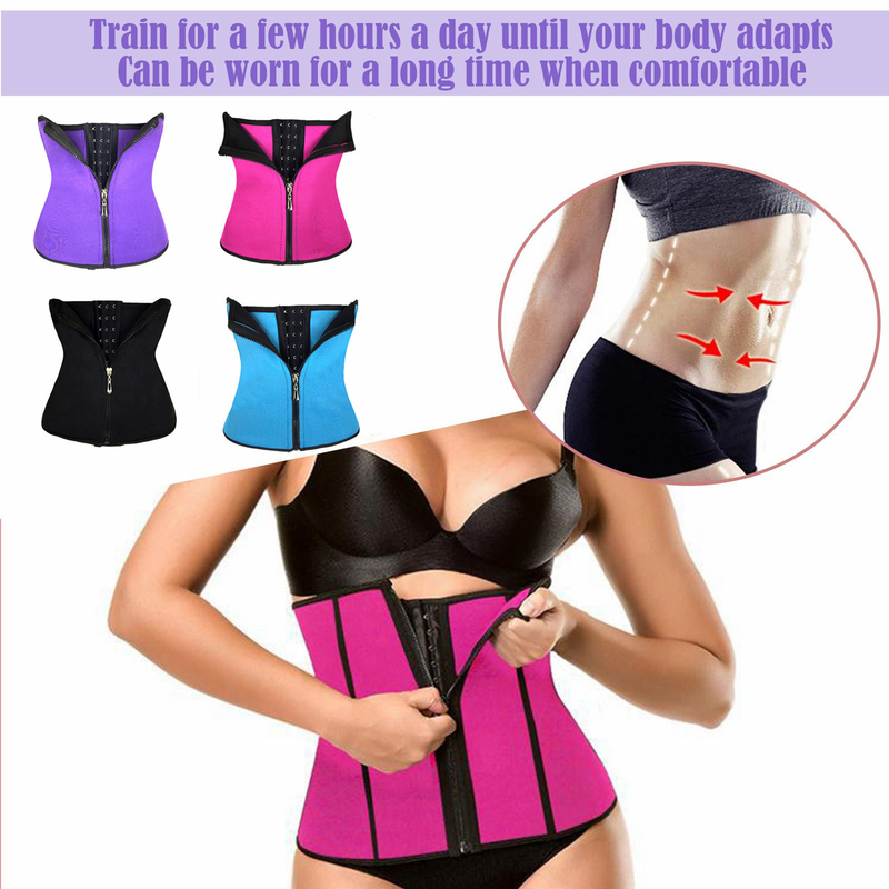fivela ajustável corpo moldando cinto de barriga palácio espartilho cinto de barriga com zíper_voghion.com