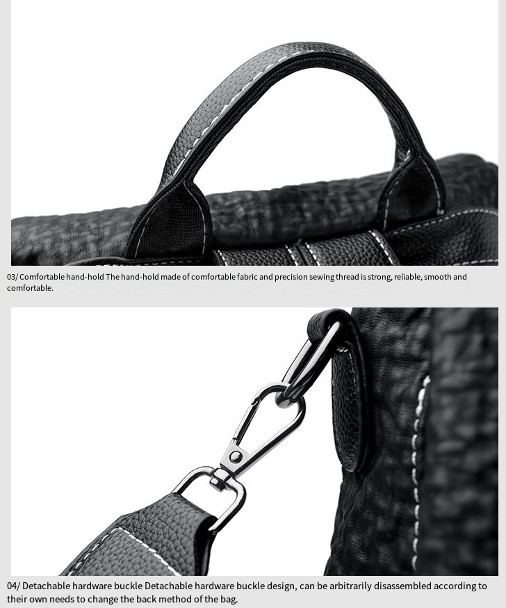 Women's Backpack Fashion Casual Middle-aged Large Capacity Soft Leather Backpack Travel Multi-functional Anti-theft Bag_voghion.com