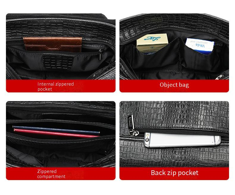 New Bags Women's Messenger Bags Summer Versatile Genuine Leather Popular Crocodile Pattern High End Cowhide Bag_voghion.com