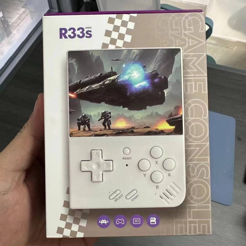 Video Game Consoles New R33S Open Source Handheld Game Console Portable Retro Arcade Game Nostalgic 3D Dual System Handheld_voghion.com