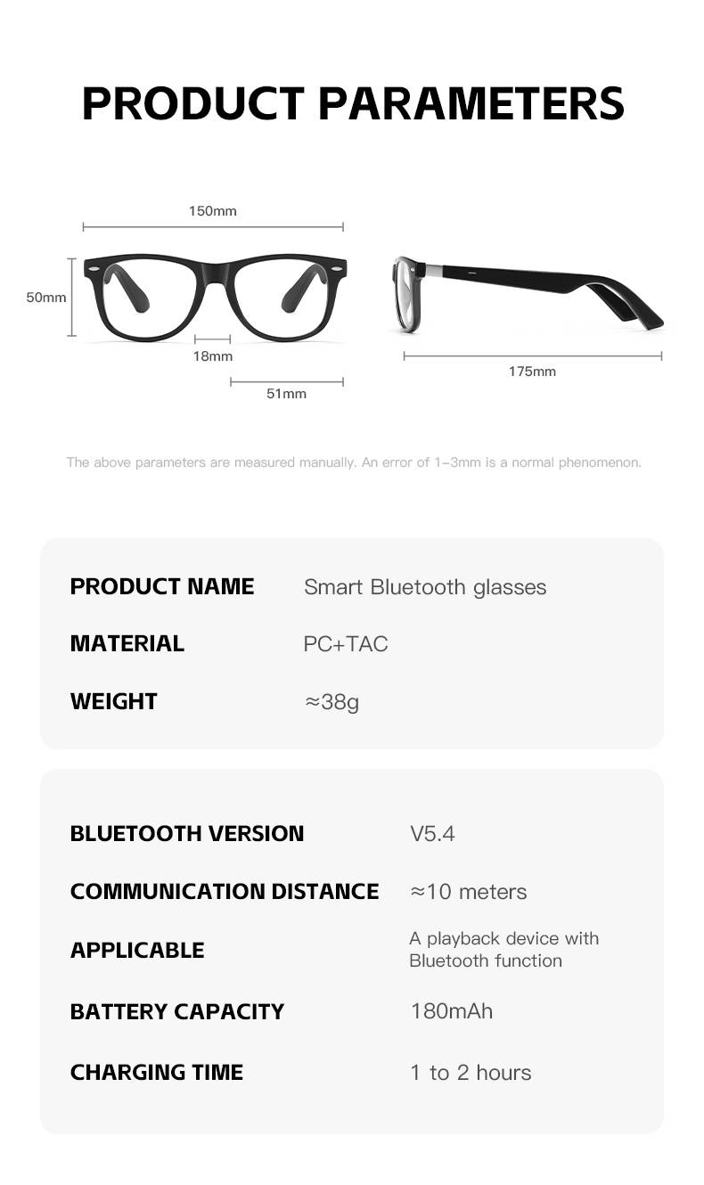 L3 Smart Glasses: Daily Wearable For Driving, Office Work, Gaming, Learning, Comfortable & Versatile For Multiple Scenarios_voghion.com