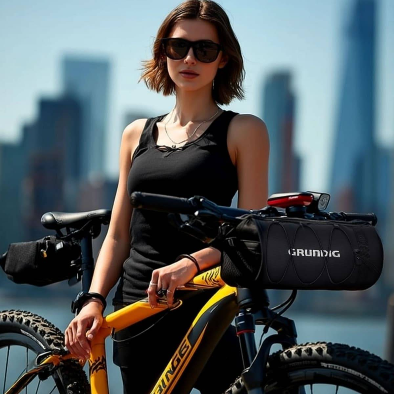 Sacoche de guidon de vélo étanche Grundig 2,5 L – Convertible en bandoulière_voghion.com