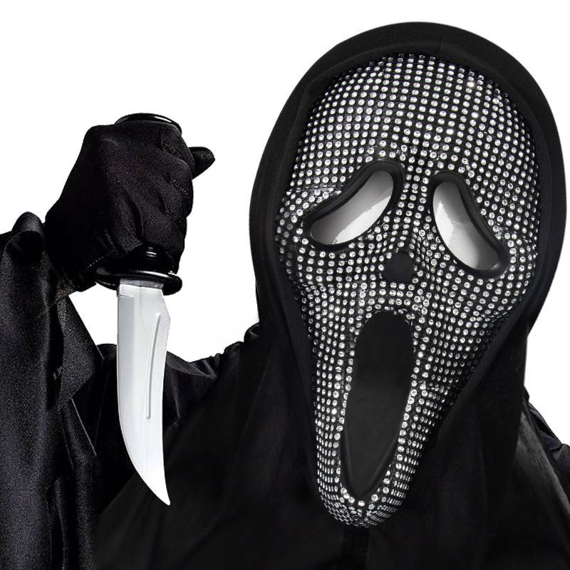 Maska lateksowa Premium Scream – przerażający dodatek na imprezę halloweenową z realistycznymi detalami_voghion.com