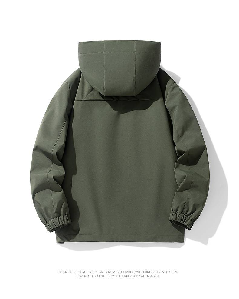 Leichte, wasserdichte Windjacke mit Kapuze für Herren – atmungsaktiver Outdoor-Sportmantel zum Wandern, Laufen und für den Alltag_voghion.com