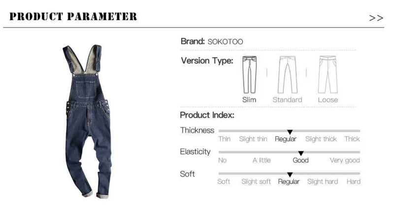 Jeans Sokotoo salopette en denim bleu foncé pour hommes jean Slim coupe décontractée pantalon cargo à poches combinaisons à bretelles T221102_voghion.com