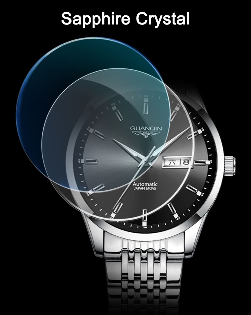 GUANQIN Man Automatic Watch Luxury Japan Mechanical Movement Sapphire Crystal Business Leisure 50M Waterproof Watches For Men_voghion.com