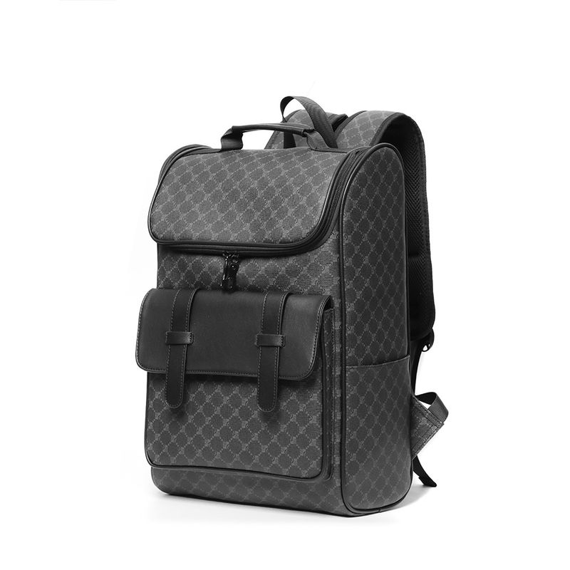Designer Trendy Brand Fashionable And Classic Checkerboard Printed Large Capacity Backpack, Men's Computer File Backpack_voghion.com