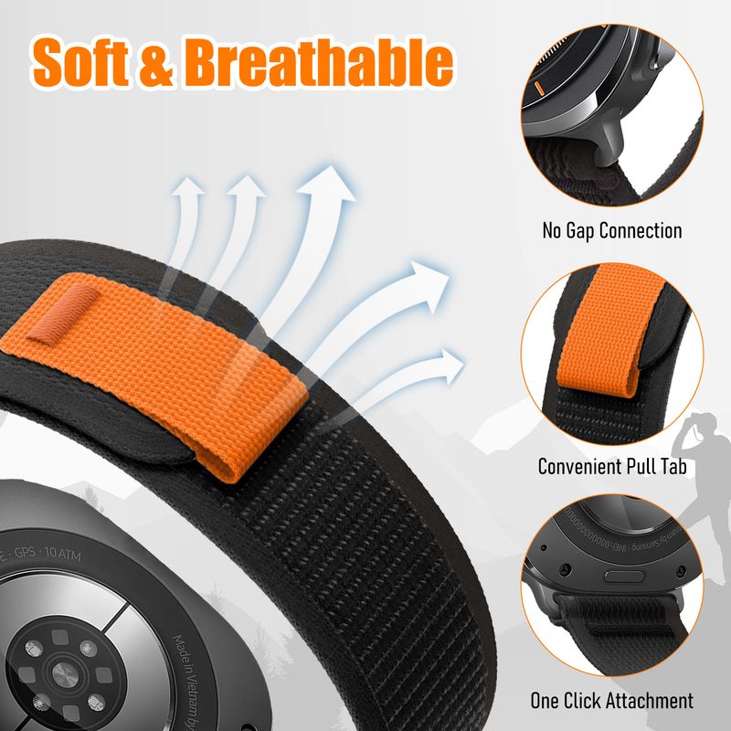 Til Samsung Galaxy Watch Ultra Strap 47mm Tilbehør Sport Nylon armbånd Trail loop Armbånd correa Galaxy watch 7 ultra Band_voghion.com
